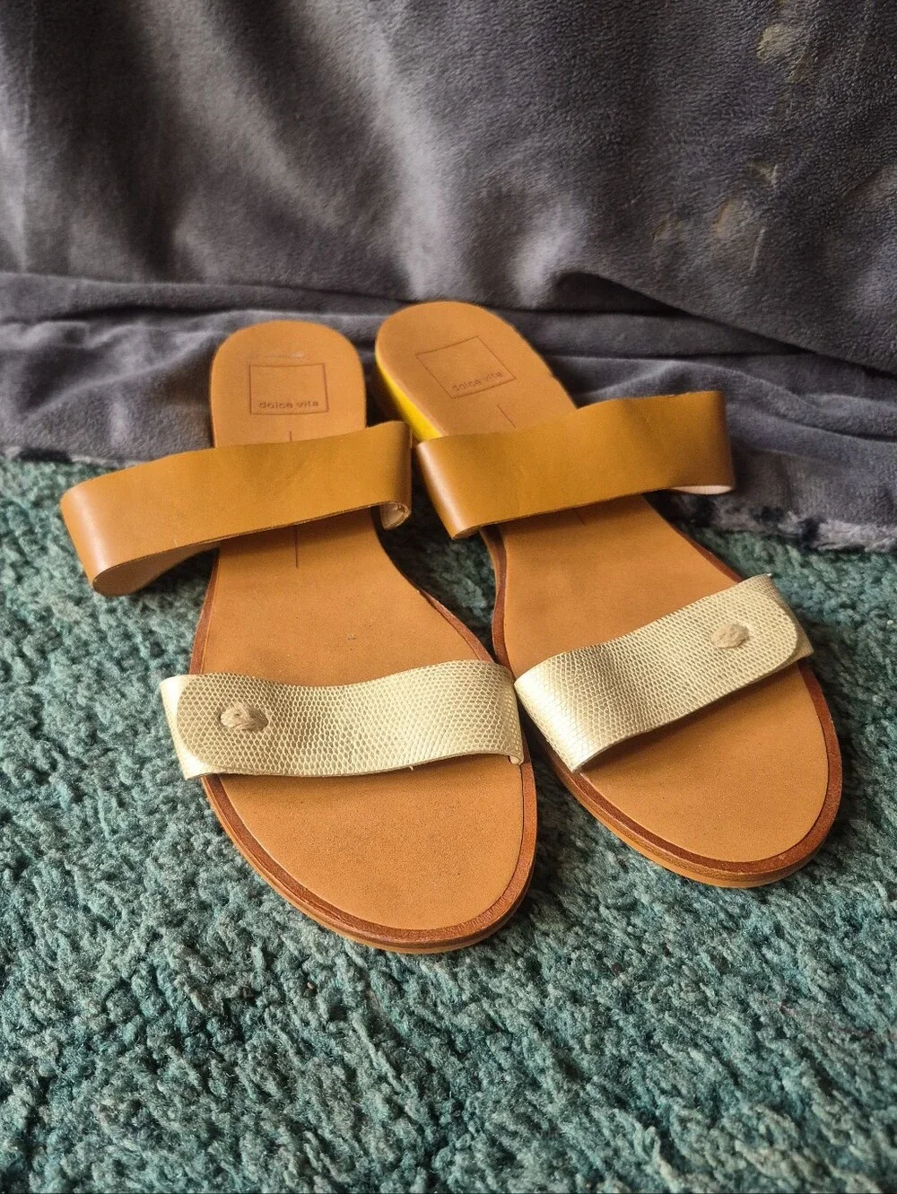 Dolce Vita Brown Tan Sandals 8.5 - Picture 4 of 12